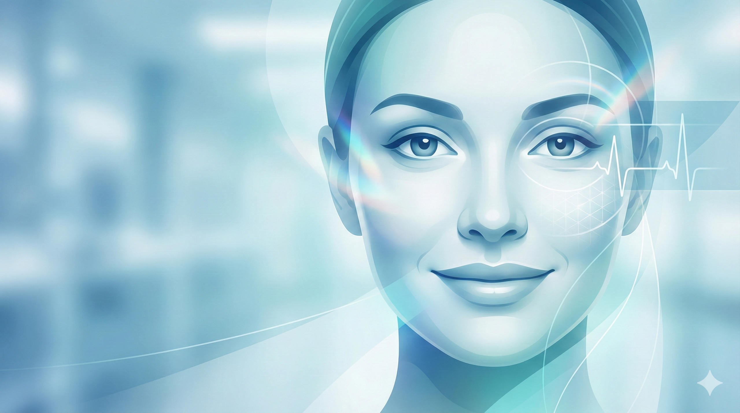 Woman smiling with smooth skin after crows feet treatment Albuquerque