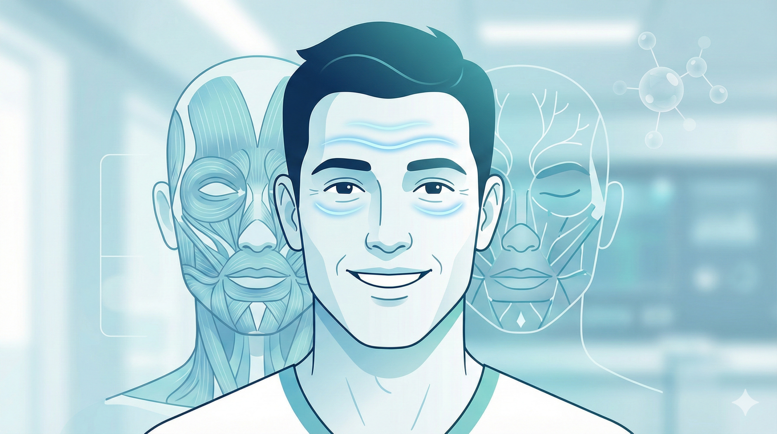 Botox for men Albuquerque patient smiling confidently with natural results.