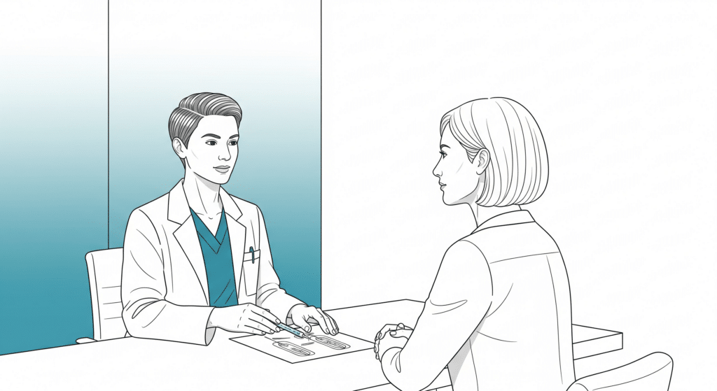 Best Botox injector Albuquerque conducting a patient consultation at Royale Medical Health